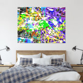 SPLTR DE MUNDO_04 – アクショ絵を描ン – Canvas Prin キャンバスプリント (インサイチュ (寝室))