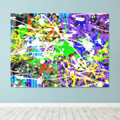 SPLTR DE MUNDO_04 – アクショ絵を描ン – Canvas Prin キャンバスプリント (インサイチュ (ウッドフロア))