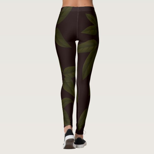 SPNP_Green_Leaves_Leggings レギンス (裏面)