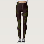 SPNP_Green_Leaves_Leggings レギンス (正面)