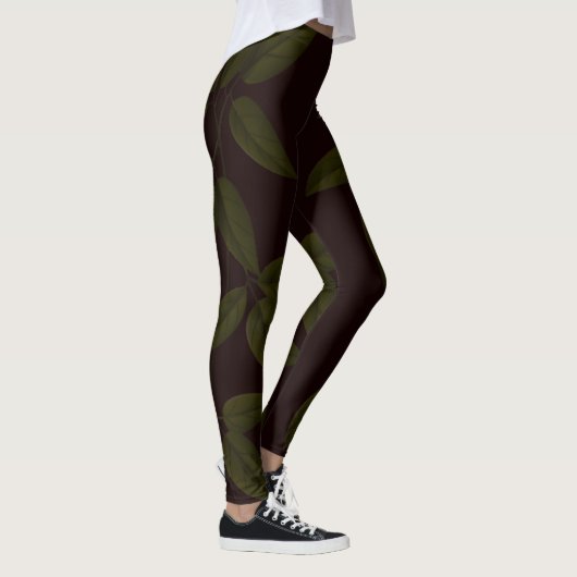SPNP_Green_Leaves_Leggings レギンス (右)