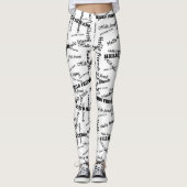 SPNP_ Text printed leggings レギンス (正面)