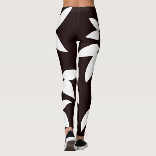 SPNP_White Leaves Leggings レギンス (裏面)