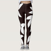 SPNP_White Leaves Leggings レギンス (正面)
