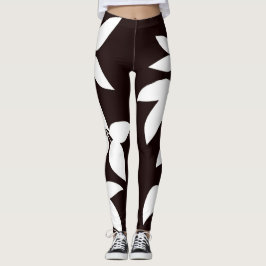 SPNP_White Leaves Leggings レギンス