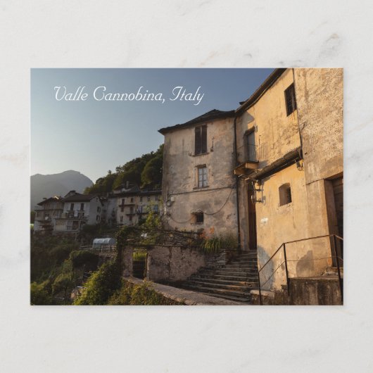 Spoccia Sunset, Valle Cannobina，イタリア ポストカード (正面)