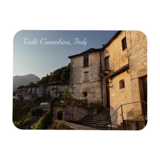 Spoccia Sunset, Valle Cannobina，イタリア マグネット (横)