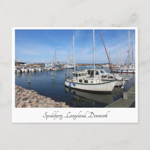 Spodbjerg harbor、Langeland、デンマーク ポストカード