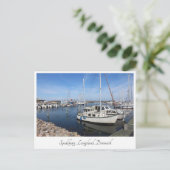 Spodbjerg harbor、Langeland、デンマーク ポストカード (スタンド正面)