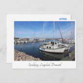 Spodbjerg harbor、Langeland、デンマーク ポストカード (正面/裏面)