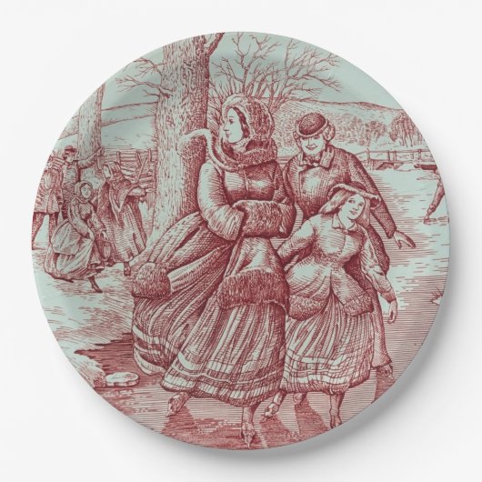 Spode 限定クリスマス イメージ ペーパープレート (正面)
