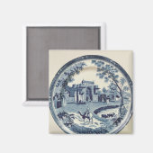 Spode blue and whiteプレート, c.1815 マグネット (正面/裏面)