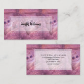 Spoiled Princess Cat Texting in Bed                名刺 (正面/裏面)