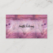 Spoiled Princess Cat Texting in Bed                名刺 (正面)