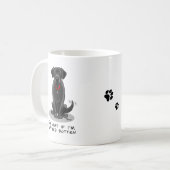 Spoiled Rotten Black Lab Labrador Retriever Dog コーヒーマグカップ (正面左)