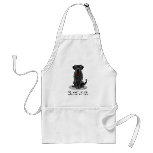 Spoiled Rotten Black Lab Labrador Retriever Dog スタンダードエプロン