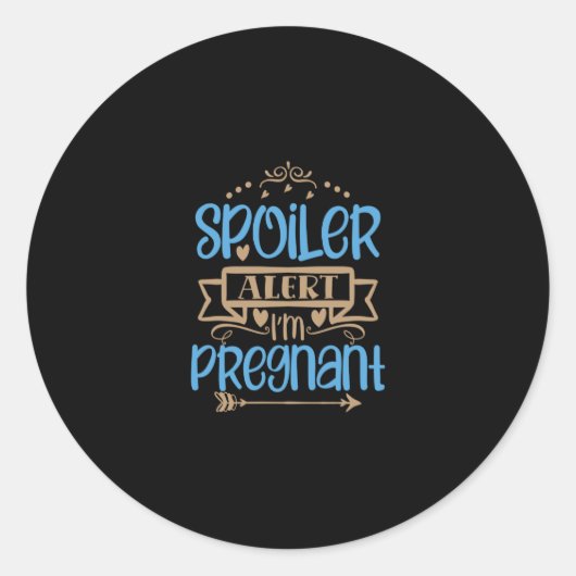 spoiler alert i'm pregnant ラウンドシール (正面)