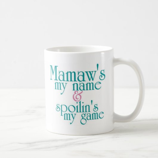 Spoilins私のゲームMamaw 3 コーヒーマグカップ (右)