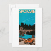 Spokane広告のポスター#1Spokane(WA) ポストカード (正面/裏面)