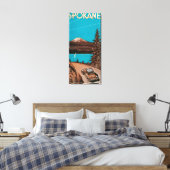 Spokane広告のポスター#2Spokane(WA) キャンバスプリント (インサイチュ (寝室))