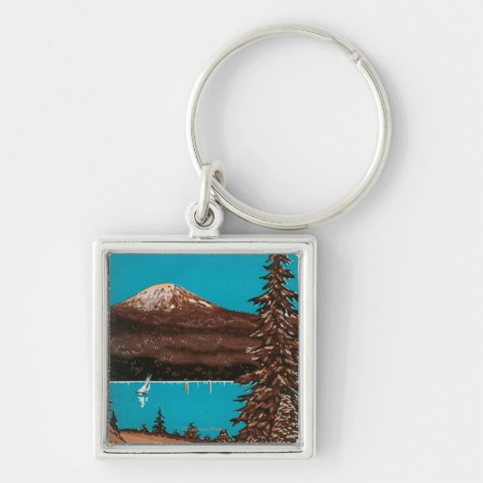 Spokane広告のポスター#2Spokane(WA) キーホルダー (正面)