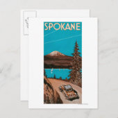Spokane広告のポスター#2Spokane(WA) ポストカード (正面/裏面)