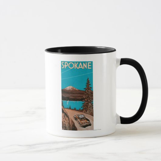 Spokane広告のポスター#2Spokane(WA) マグカップ (右)