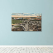 Spokane, WA – ユニオン太平洋鉄道竣工 キャンバスプリント (インサイチュ (ウッドフロア))