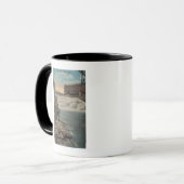 Spokane, WA – 下滝のカップル魚釣り マグカップ (正面左)