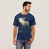 Spokane WA Moose Forest Tree Hunter Wildlife Tシャツ (正面フル)