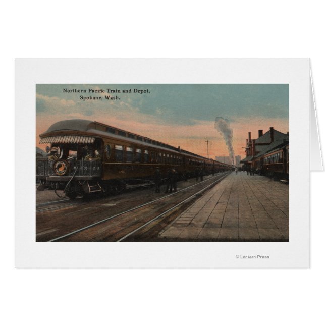 Spokane, WA - N.パシフィック・トレイン&デポのビュー (正面横)