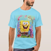 SpongbobシアンTシャツ Tシャツ (正面)