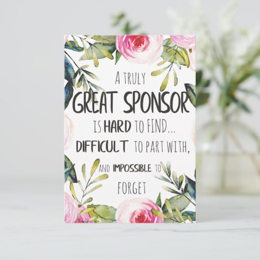 Sponsorship Manager サンキューカード (スタンド正面)