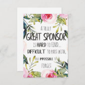 Sponsorship Manager サンキューカード (正面/裏面)