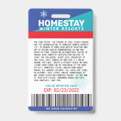 SPOOF冬おもしろいブレイクカスタムチケット バッジ (裏面)