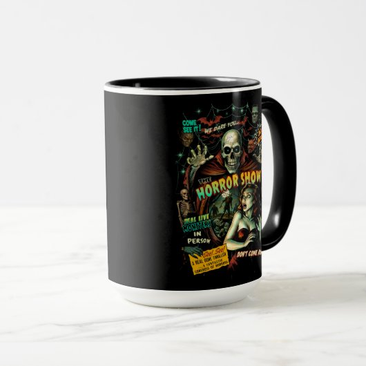 Spook Show Horror Retro Mug マグカップ (正面右)