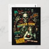 Spook Show Horror Retro Postcard ポストカード (正面/裏面)
