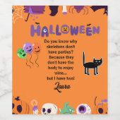 Spook-tacular Custom Wine Labels for Halloween! ワインラベル (シングルラベル)