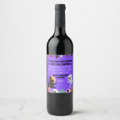 Spook-tacular Custom Wine Labels for Halloween! ワインラベル (正面)