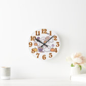 "Spook-tacularly Cute Chibi Ghosts!" ラウンド壁時計 (ホーム)