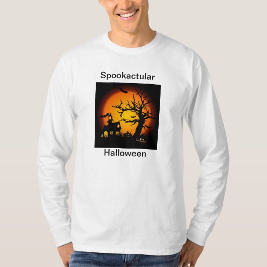 Spookactularハロウィンのお化け屋敷のワイシャツ Tシャツ (正面)