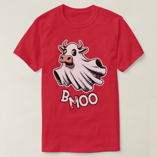 SpookaMoo Halloweens Cutest Cow 1 Tシャツ (デザイン正面)