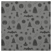 Spookie Things Pattern -石板+石炭生地 ファブリック (見本)