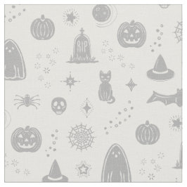 Spookie Things Pattern – 雪+フォグファブリック ファブリック