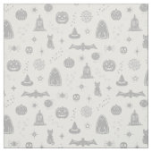 Spookie Things Pattern – 雪+フォグファブリック ファブリック (見本)
