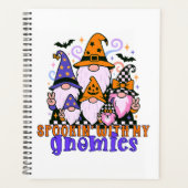 Spookin’ With My Gnomies: レトロハロウィンの友達 プランナー手帳 (正面)