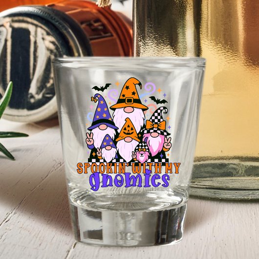 Spookin’ With My Gnomies: Retro Halloween Friends ショットグラス