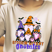 Spookin’ With My Gnomies: Retro Halloween Friends トライブレンドＴシャツ