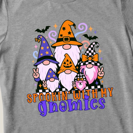 Spookin’ With My Gnomies: Retro Halloween Friends トライブレンドＴシャツ