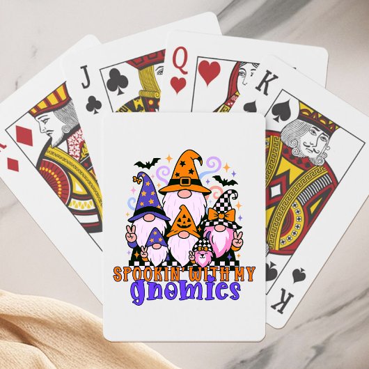 Spookin’ With My Gnomies: Retro Halloween Friends トランプ